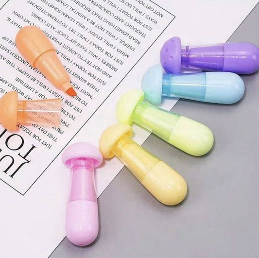 6pc Mini Mushroom Highlighters