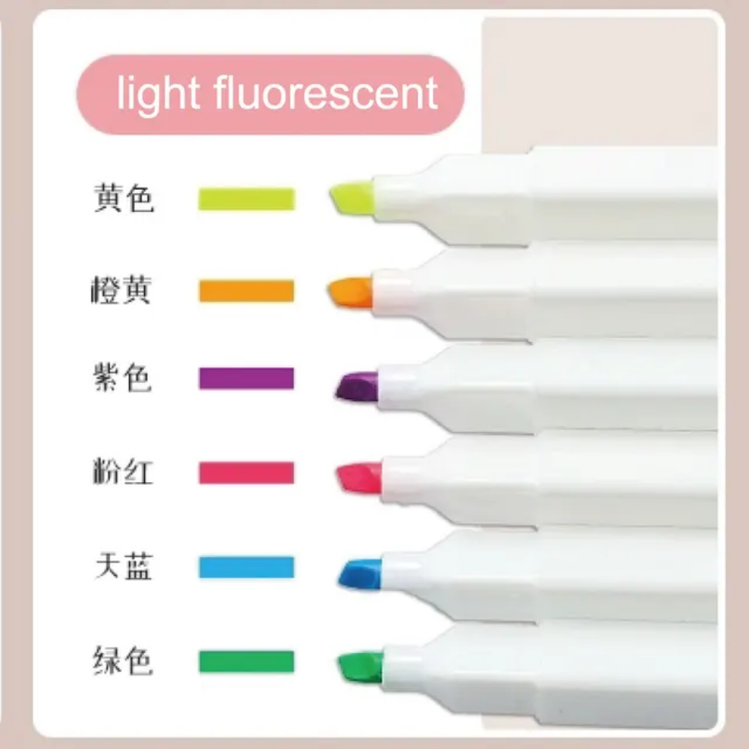 6pc Highlighters- PREORDER