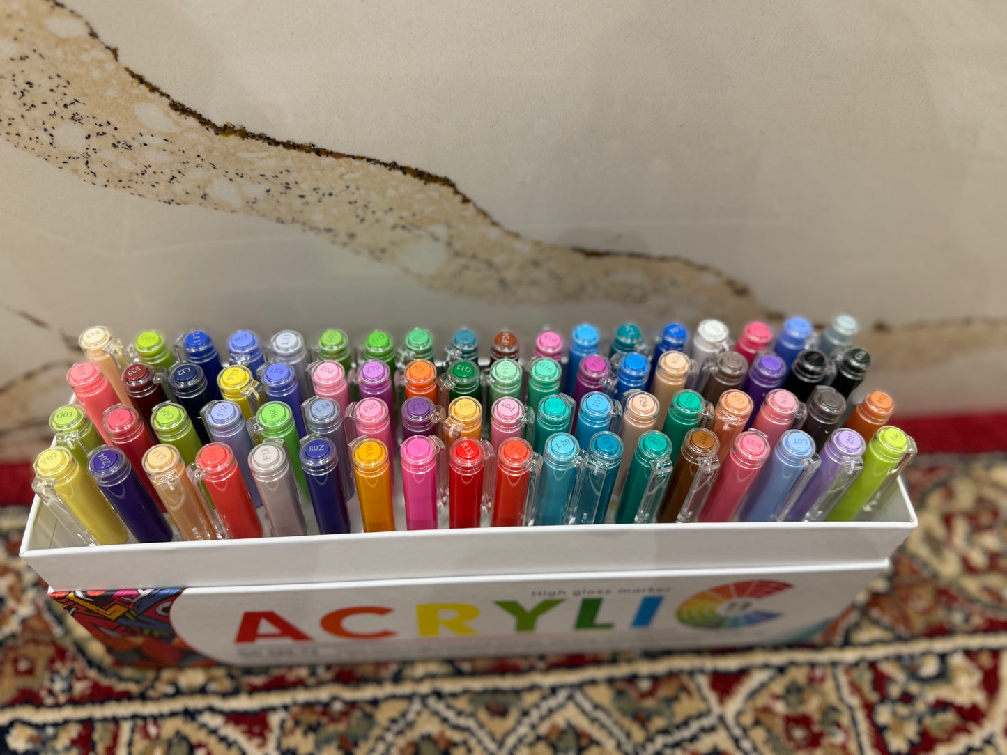 72pc Gel Acrylic Pens