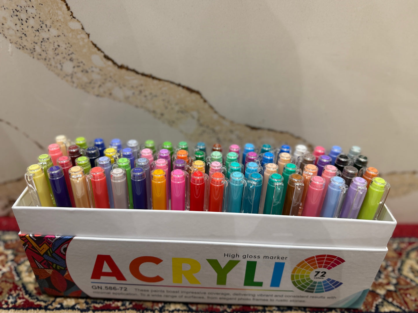 72pc Gel Acrylic Pens