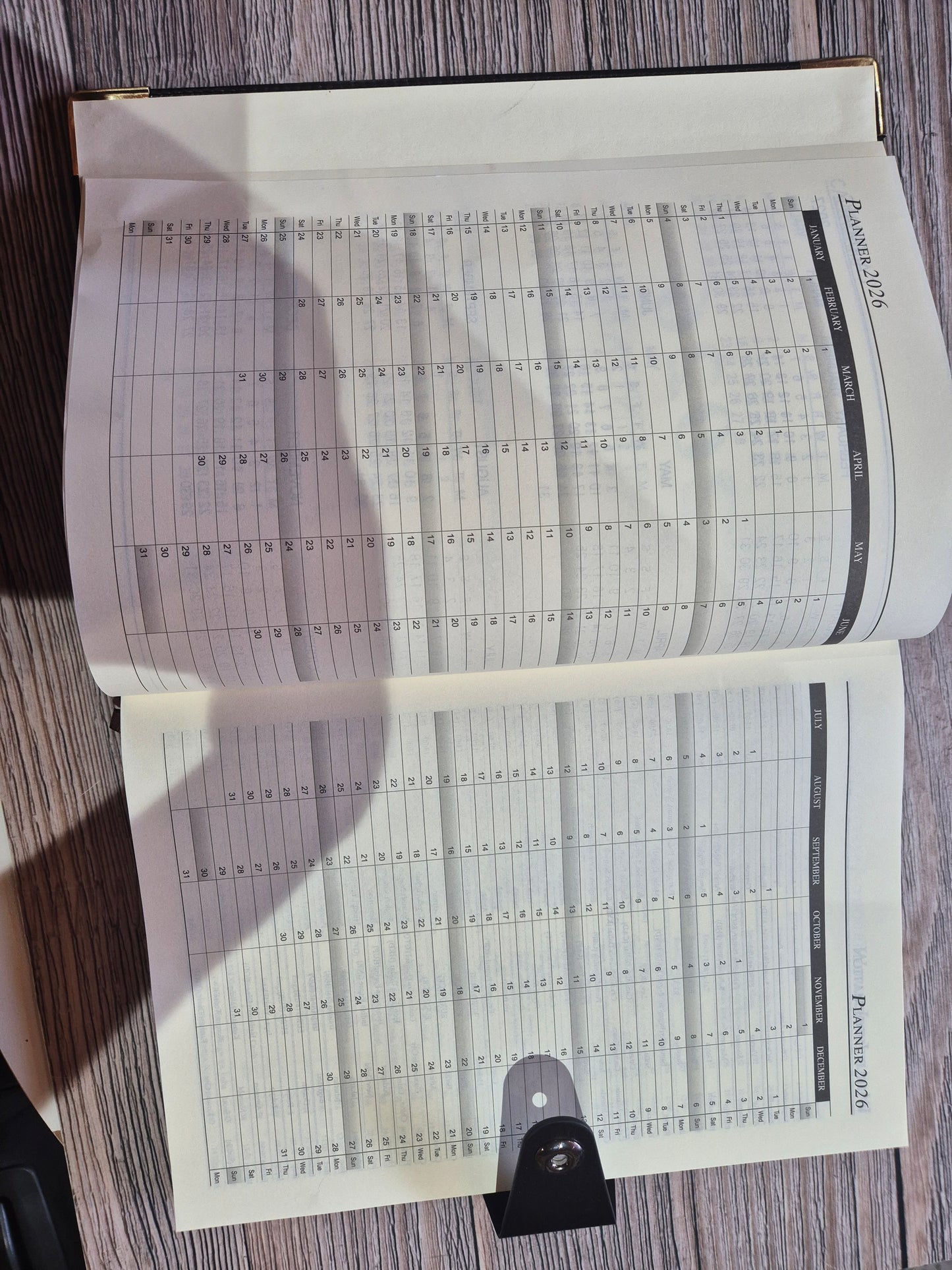 A4 Leather 2026 Diary - Magnetic Close