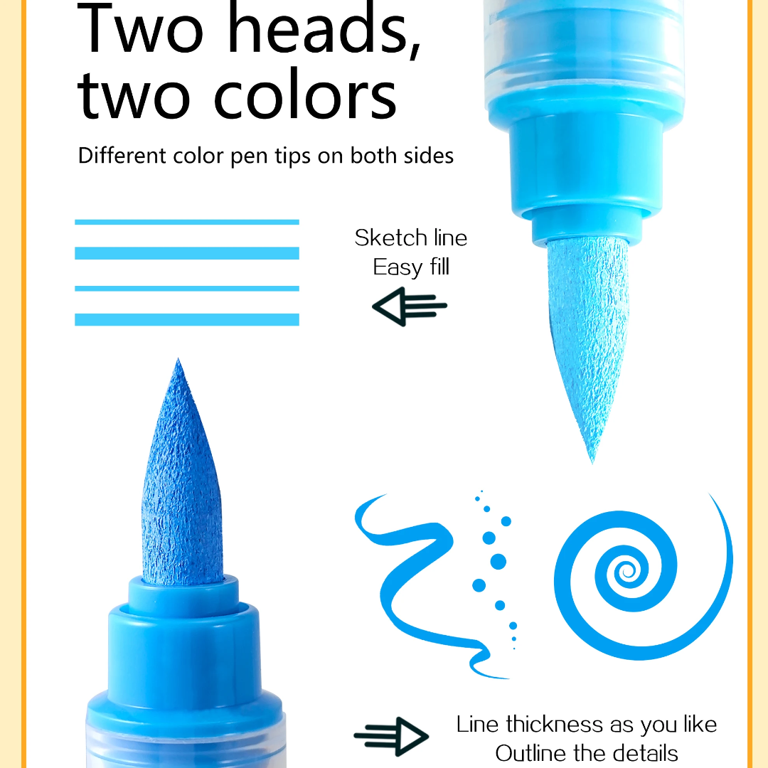 168 Colour (84pc) Double Sided Acrylic Markers