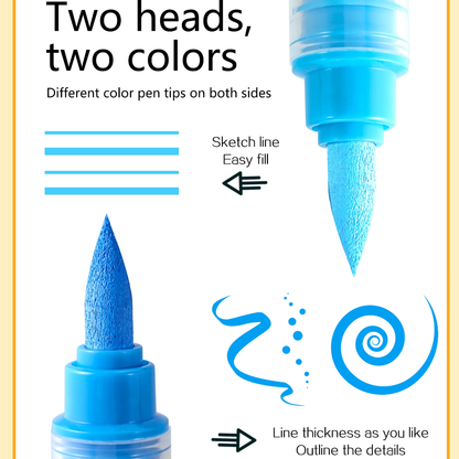 168 Colour (84pc) Double Sided Acrylic Markers
