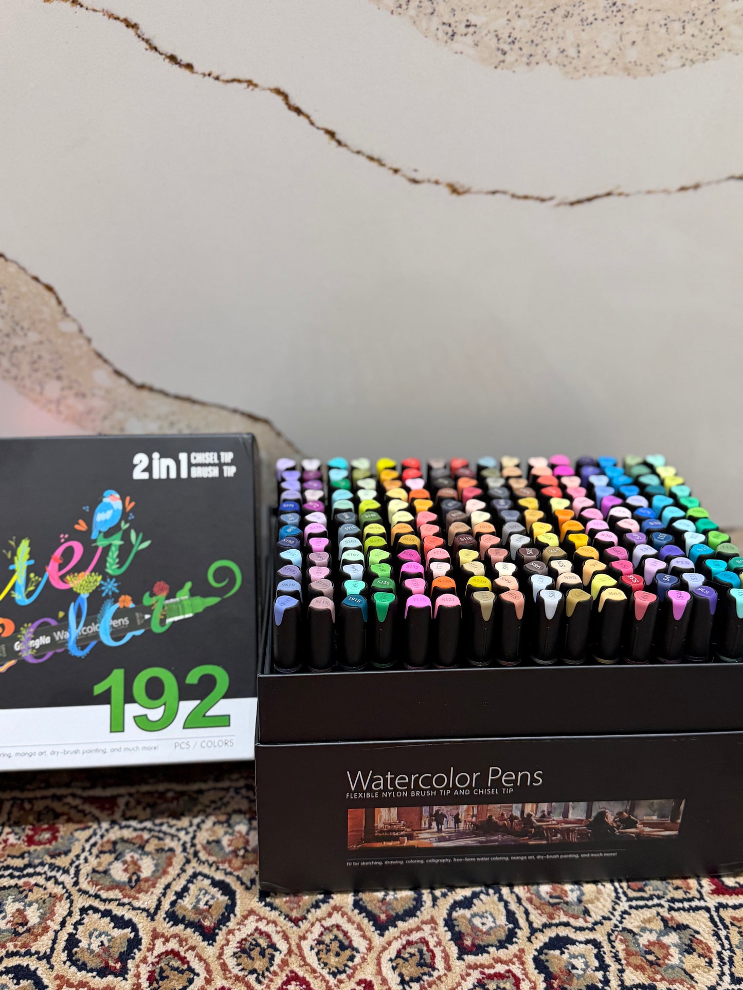 192pc Watercolour Dual Tipped Markers