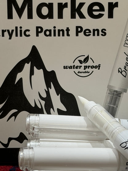 1pc Brush Acrylic White Marker