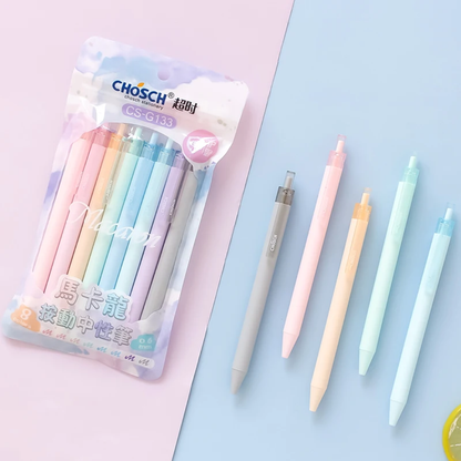 Macaron Pastel Gel Ink Pens 8pc