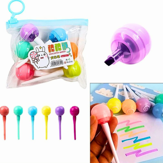 6pc Lollipop Highlighters