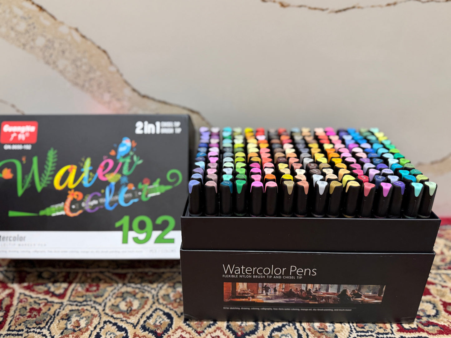 192pc Watercolour Dual Tipped Markers