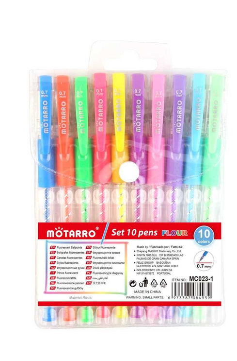 10pc Bright Gel Pens