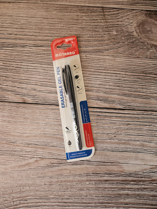 Motarro Erasable Black Ink Pen