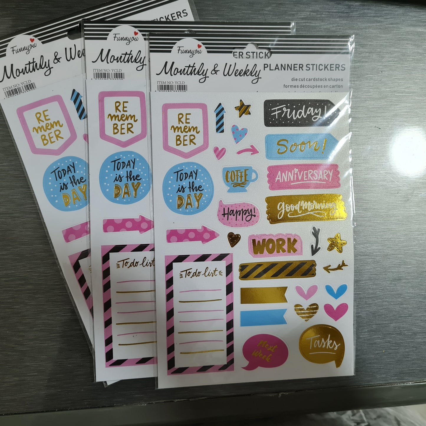 Foiled Planner stickers