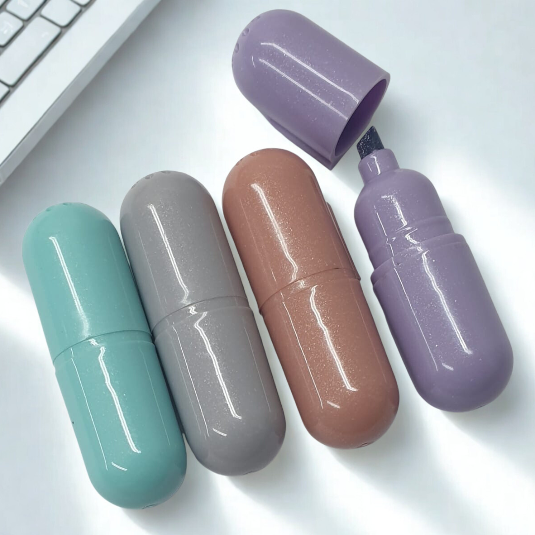 4pc Mini Metallic Highlighters