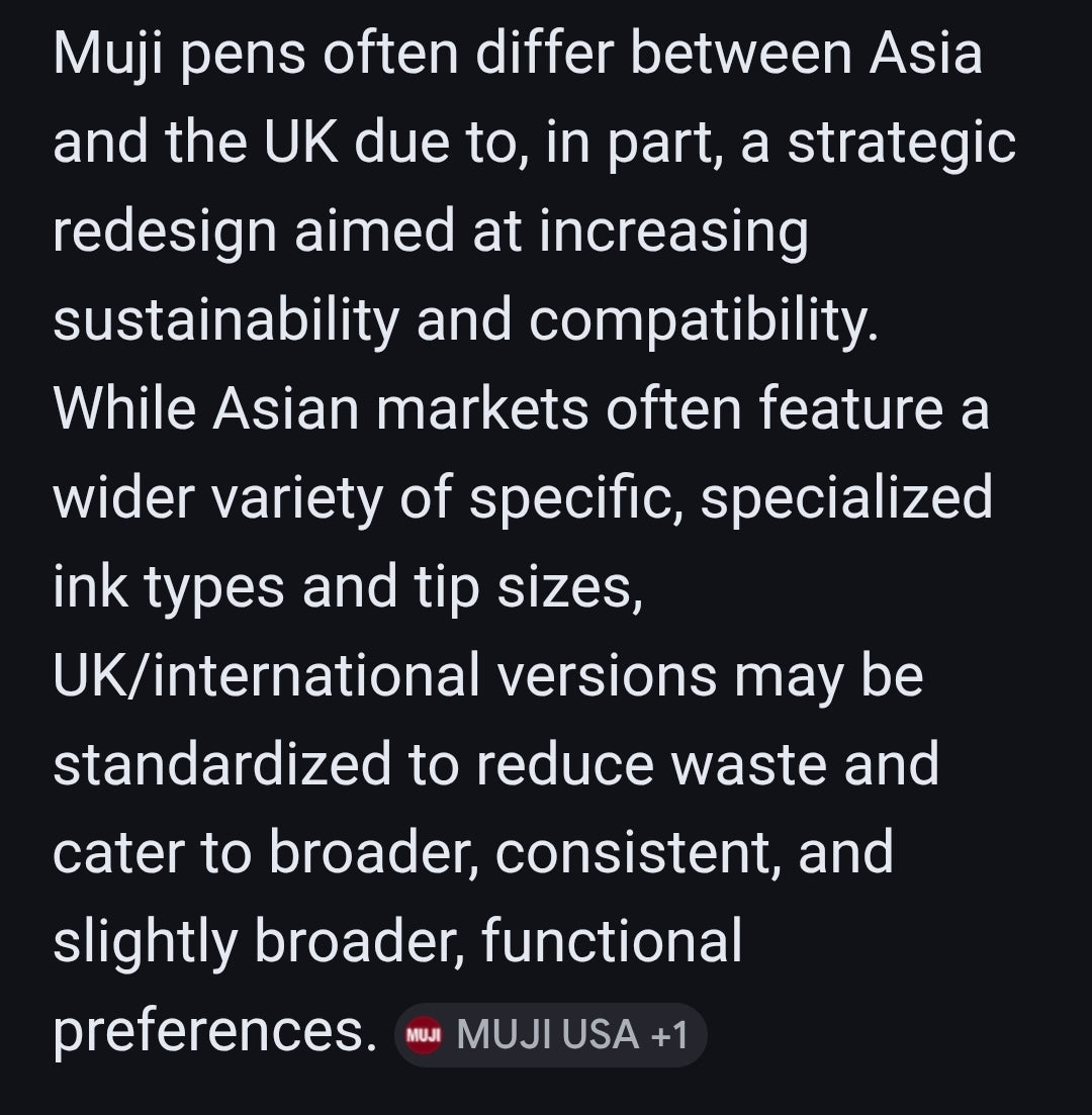 Original MUJI Pen- Black