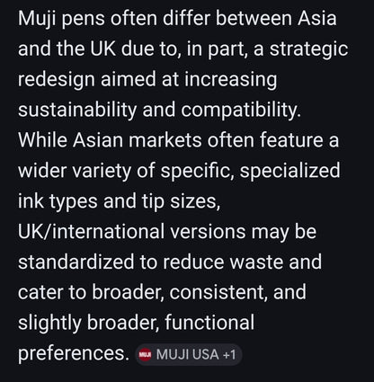 Original MUJI Pen- Black