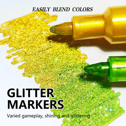 24pc Glitter Markers