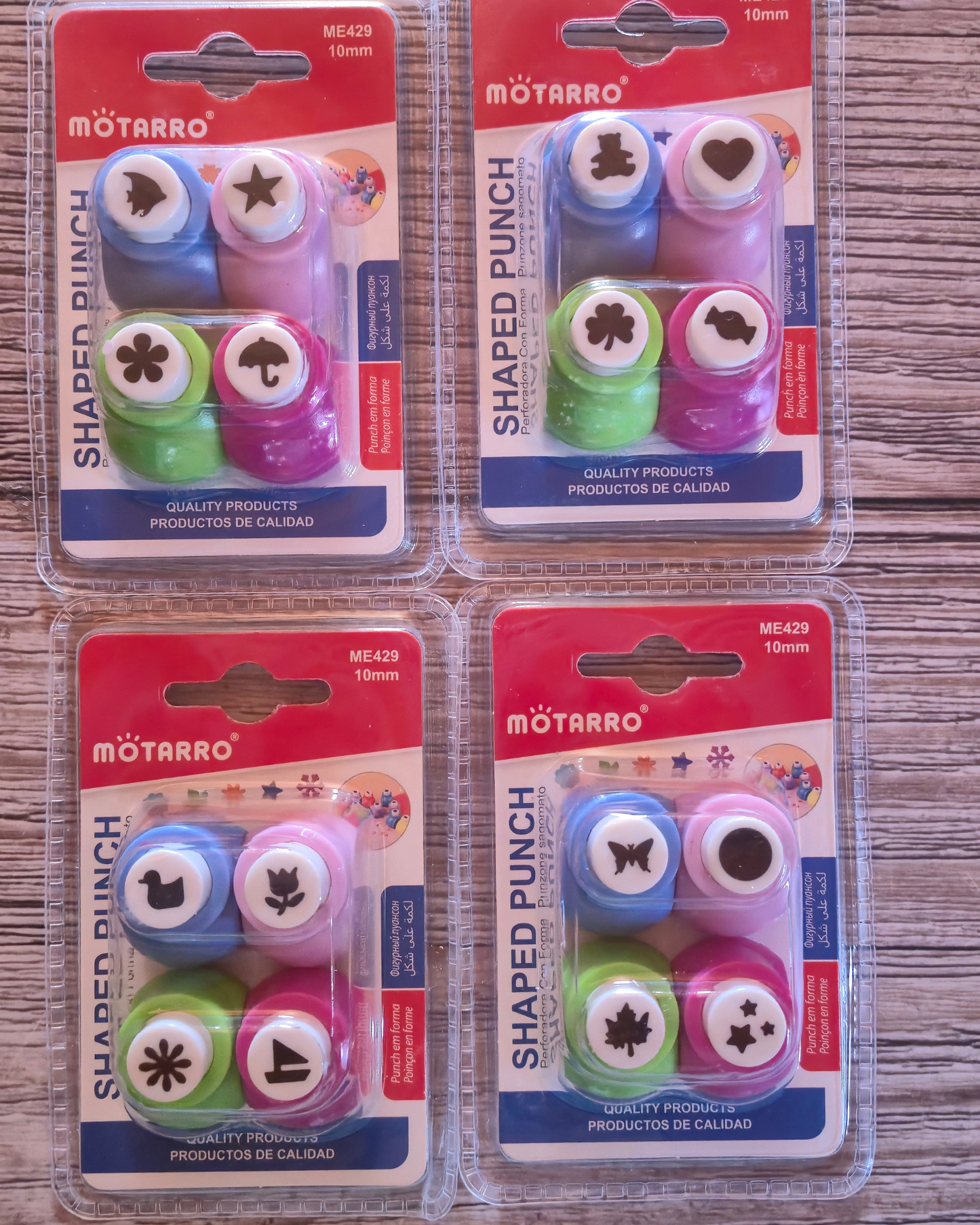 4pc Paper Punch- 10mm