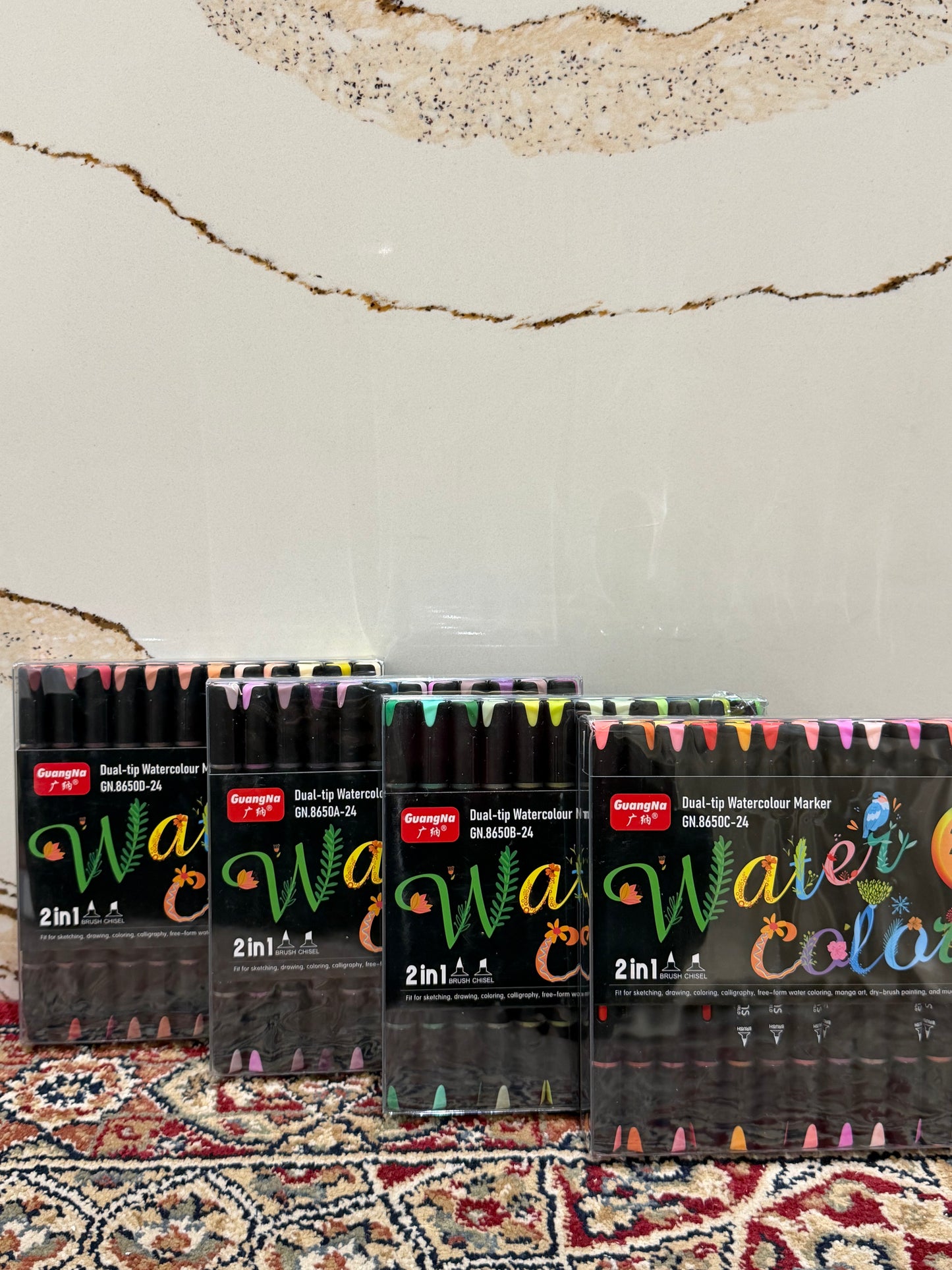 24pc Watercolour Dual Tipped Markers