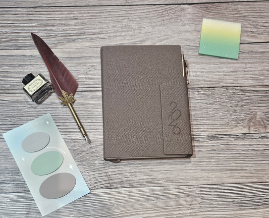 2026 Linen Magnetic A5 Diary with Pen