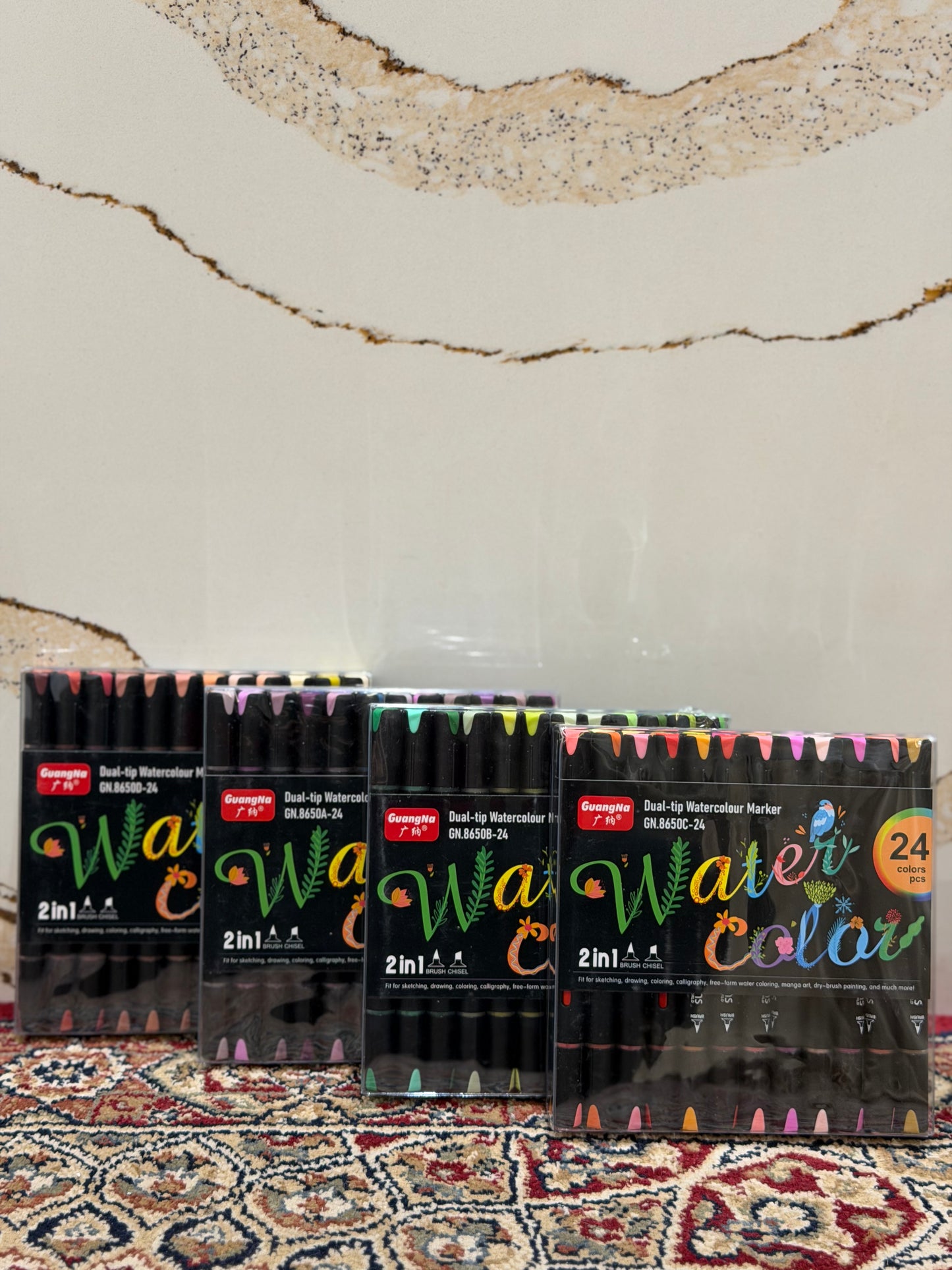 24pc Watercolour Dual Tipped Markers