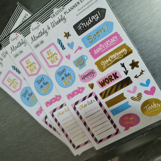 Foiled Planner stickers