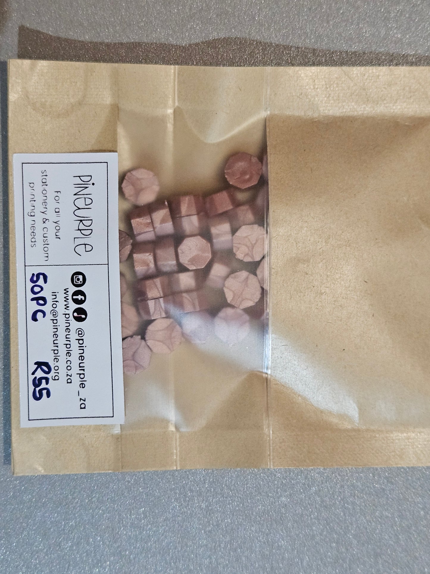 50pc Sealing Wax- Rose Gold