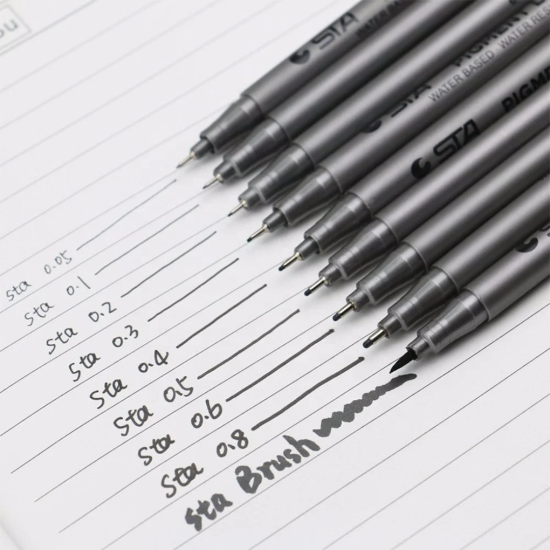 9pc STA Micro FineLiners