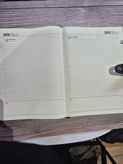 A4 Leather 2026 Diary - Magnetic Close