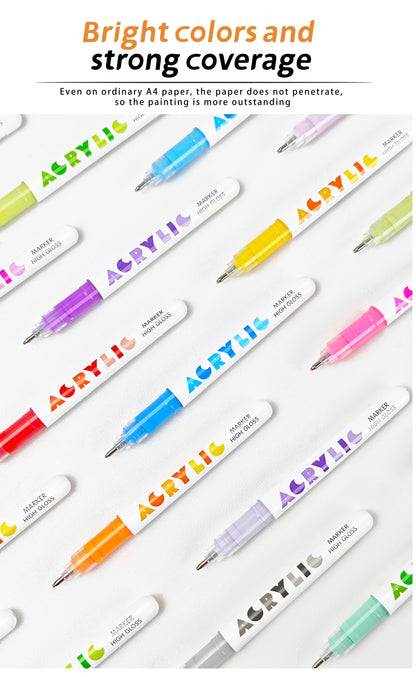 72pc Gel Acrylic Pens
