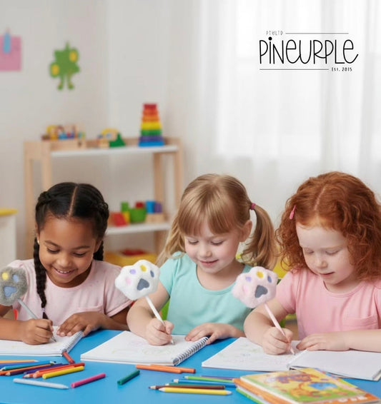 Kitty Paw Pen (Random Colour Supplied)- Black Gel Ink