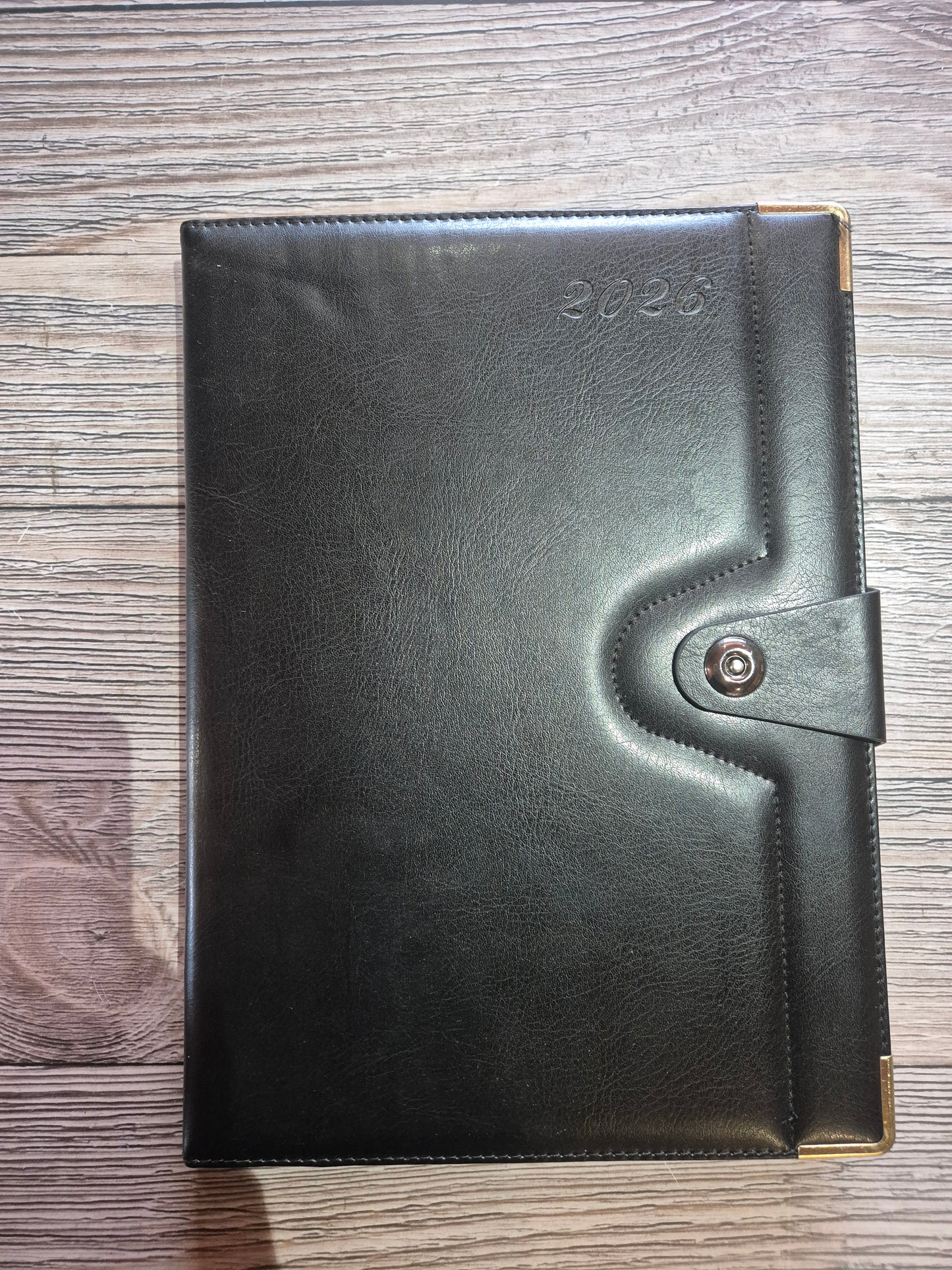 A4 Leather 2026 Diary - Magnetic Close