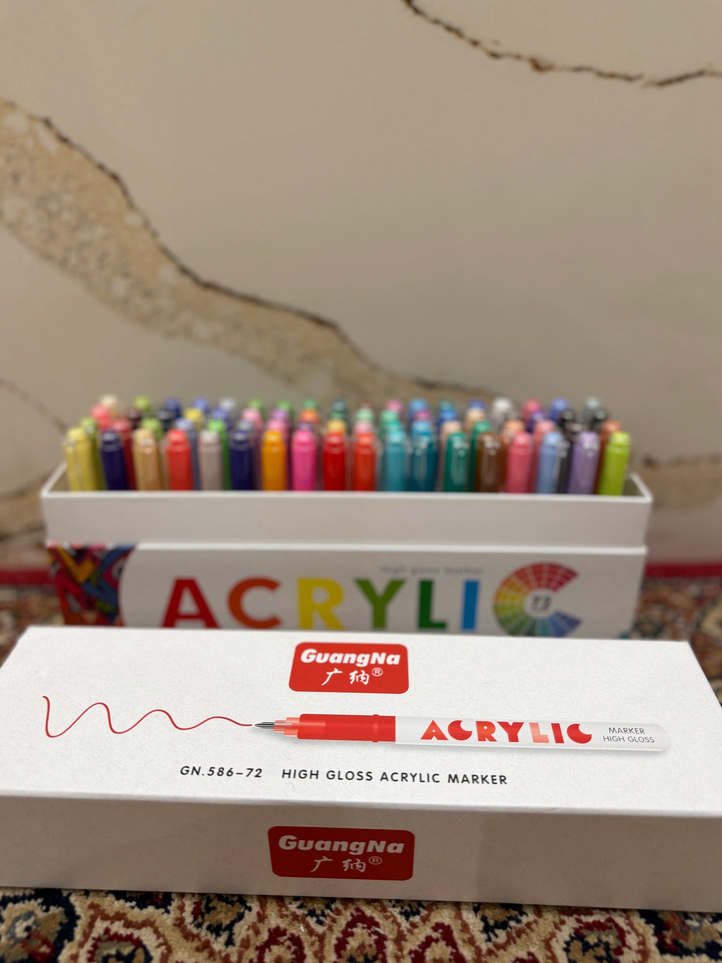 72pc Gel Acrylic Pens