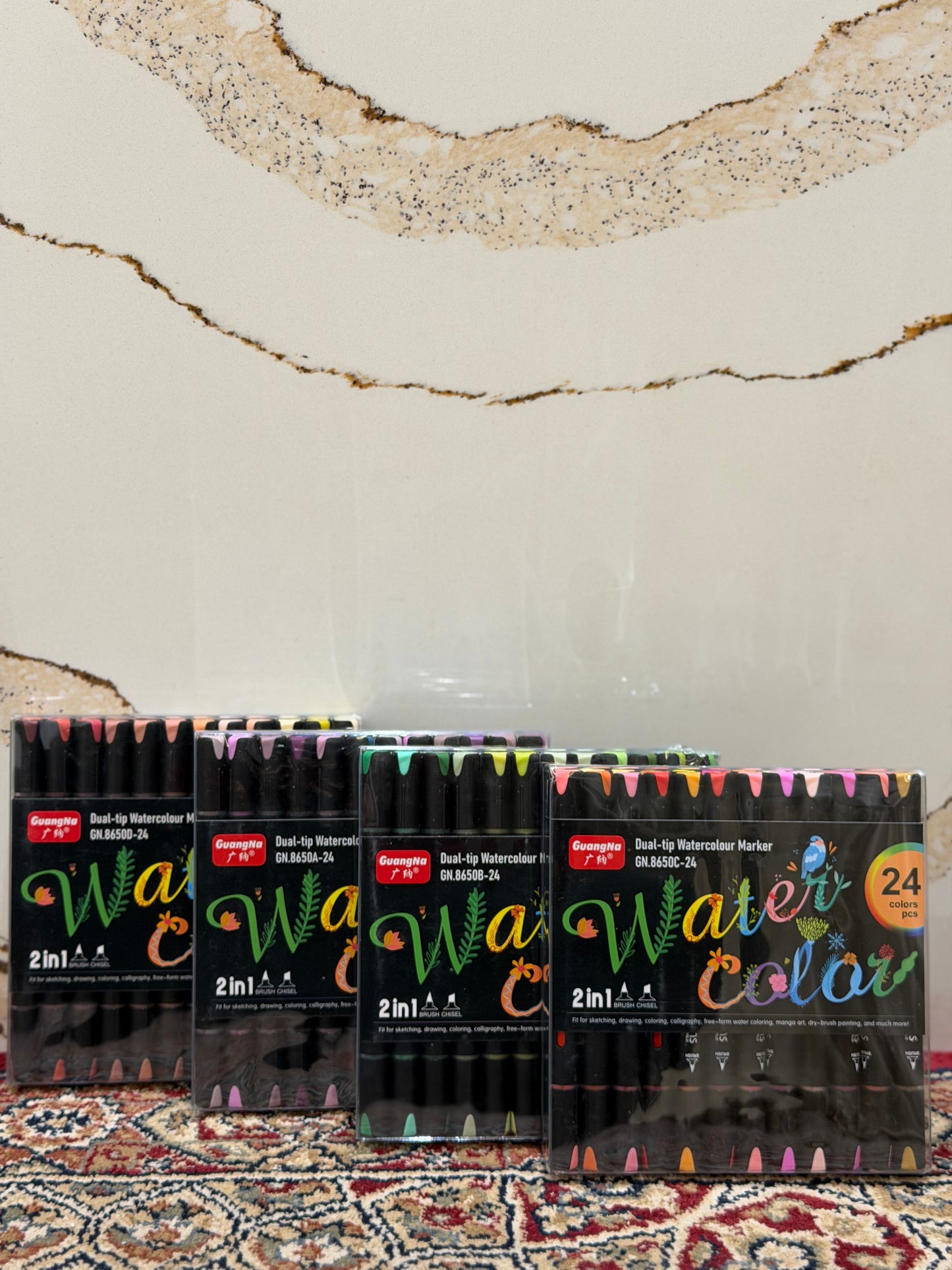 24pc Watercolour Dual Tipped Markers